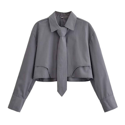 Women's Solid Color Blouse