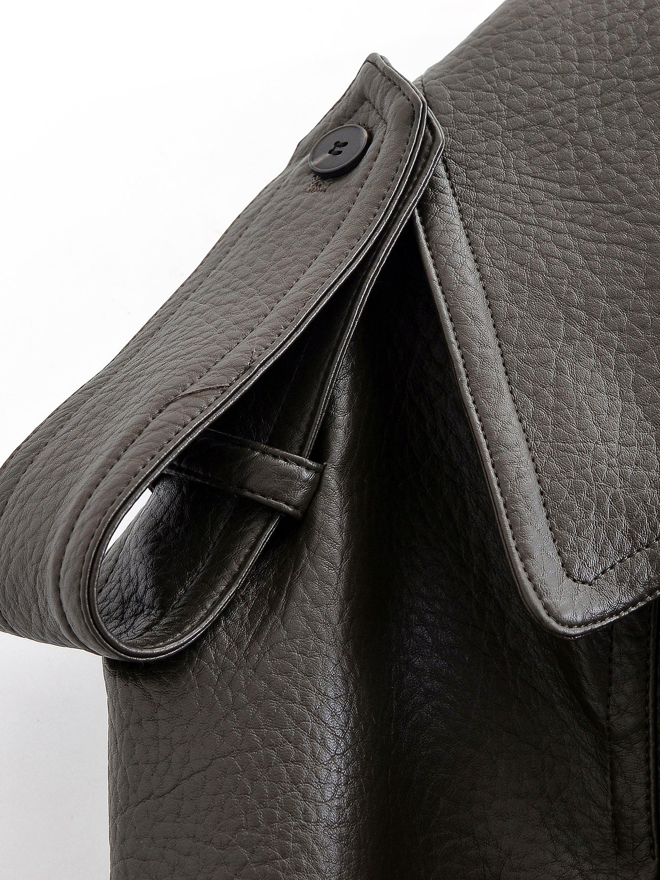 Elegant Heavy Faux Leather Jacket
