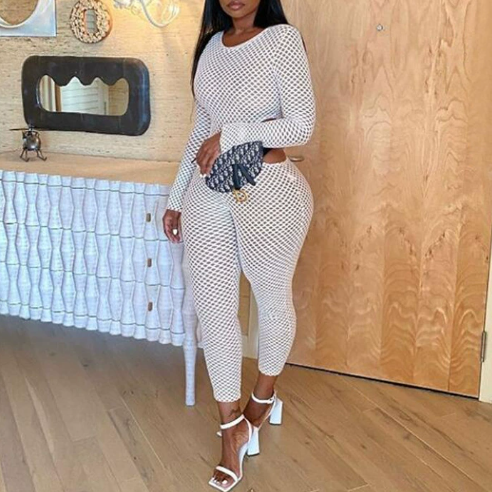 Long Sleeve Sunken Jumpsuit