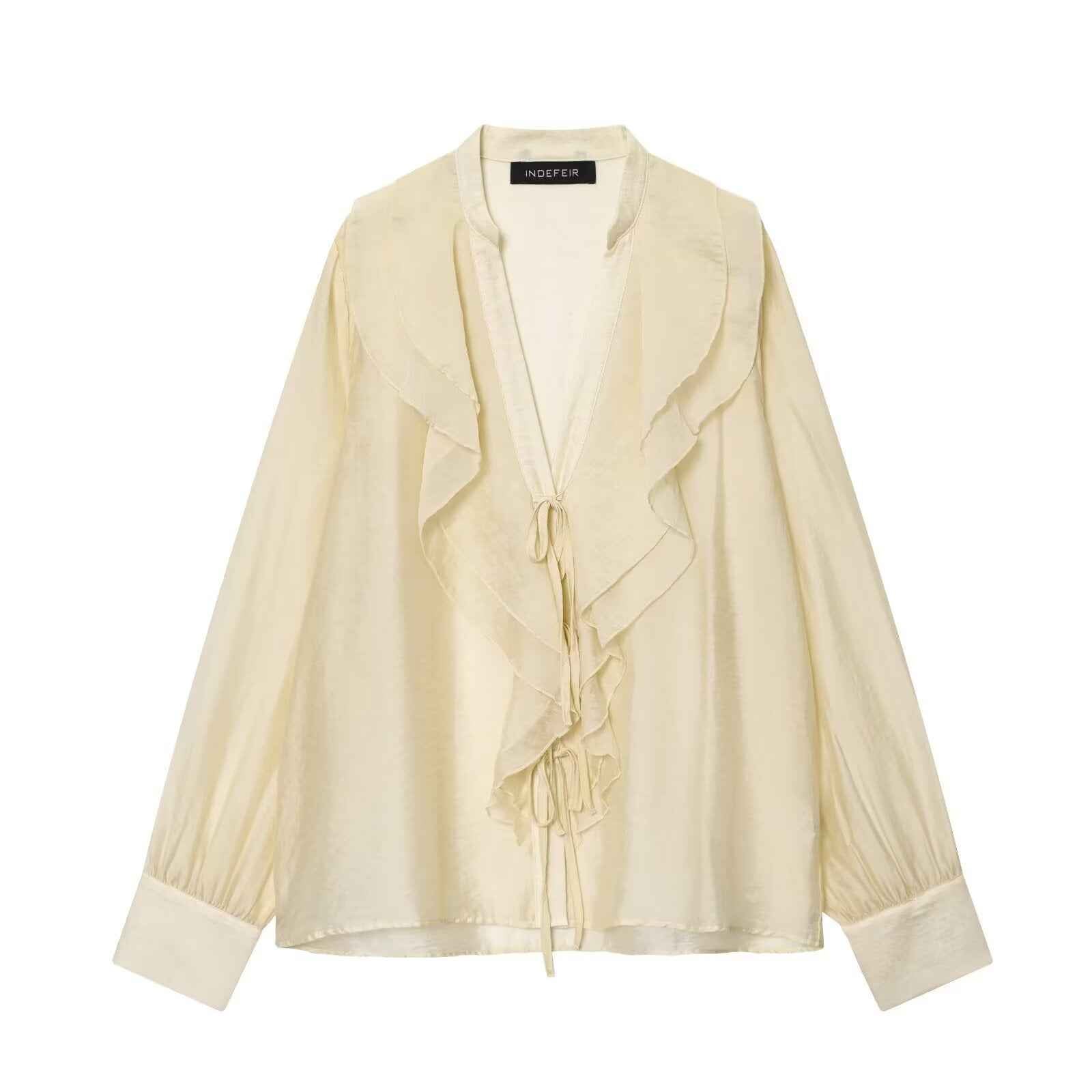 Women's Blouse Ruffled Loose Comfortable