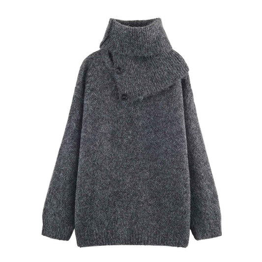 Pullover Knit Long Sleeve Loose Sweater