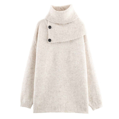 Pullover Knit Long Sleeve Loose Sweater