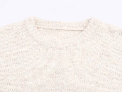 Pullover Knit Long Sleeve Loose Sweater