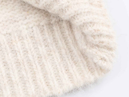 Pullover Knit Long Sleeve Loose Sweater