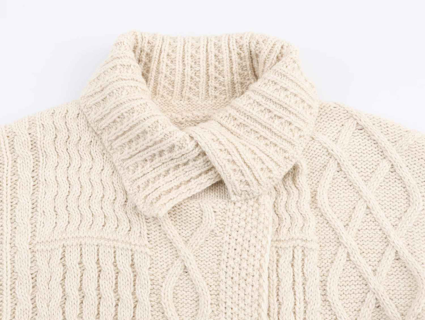 Retro Twist Sweater Asymmetric Knitted Cardigan