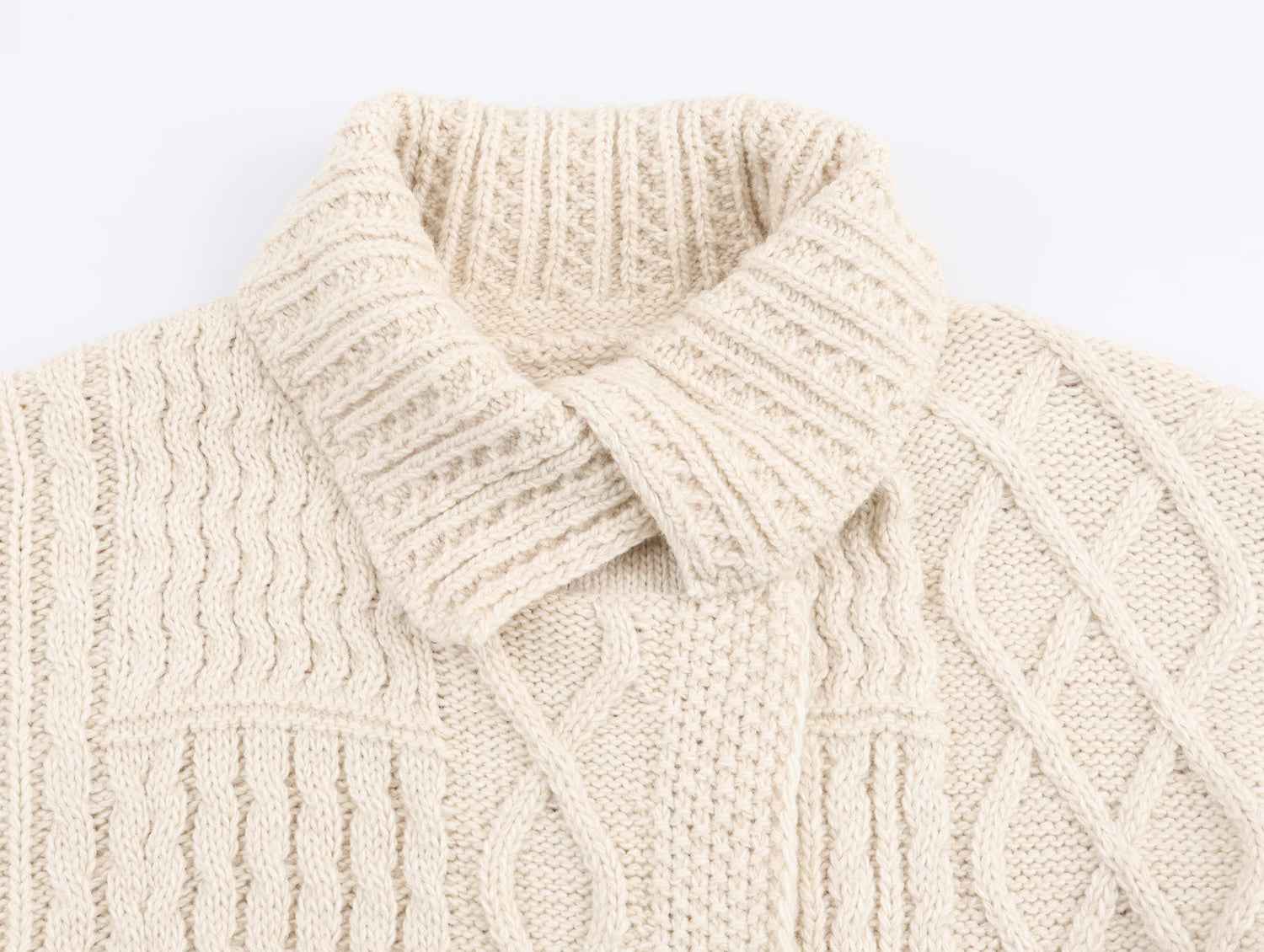 Retro Twist Sweater Asymmetric Knitted Cardigan