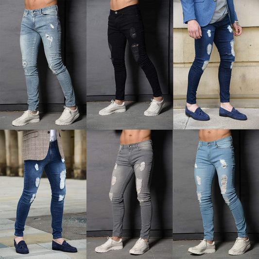 Pants For Men Spring Fashion Blue Grey