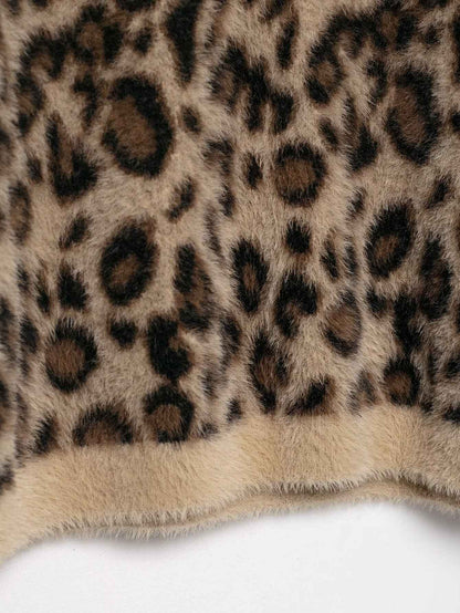 Animal Print Cardigan Sweater
