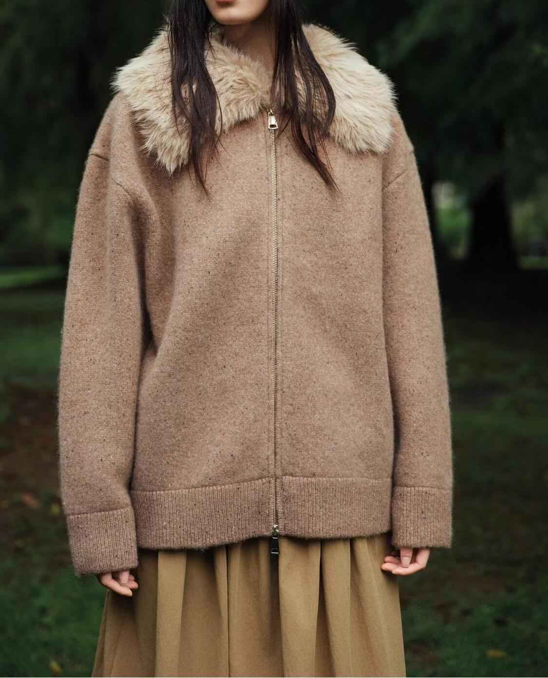 Furry Collar Jacket