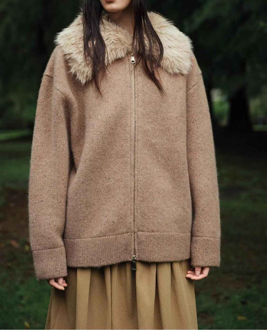 Furry Collar Jacket