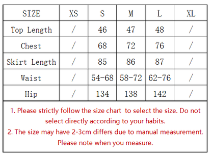 Summer Polka Dot High Waist Slimming Mid Length Big Hem A line Skirt Set