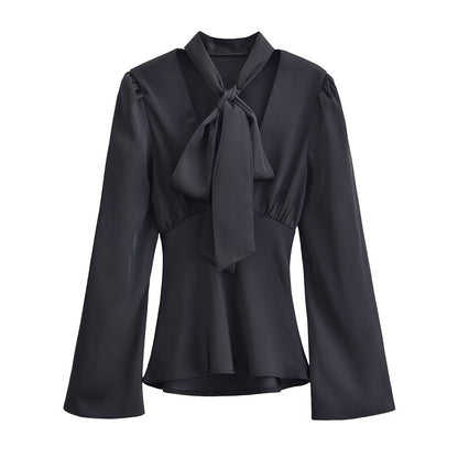 Elegant Silk Satin Blouse