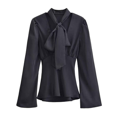 Elegant Silk Satin Blouse