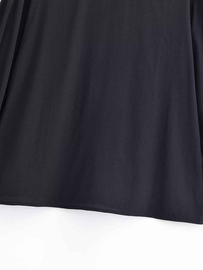 Loose Bow Drape Blouse