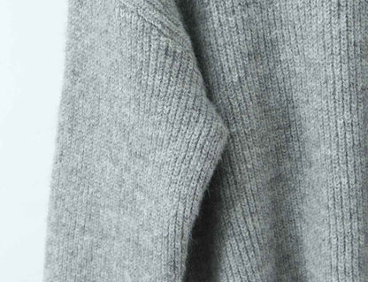 Women's Rope Collar Polo Pullover Sweater