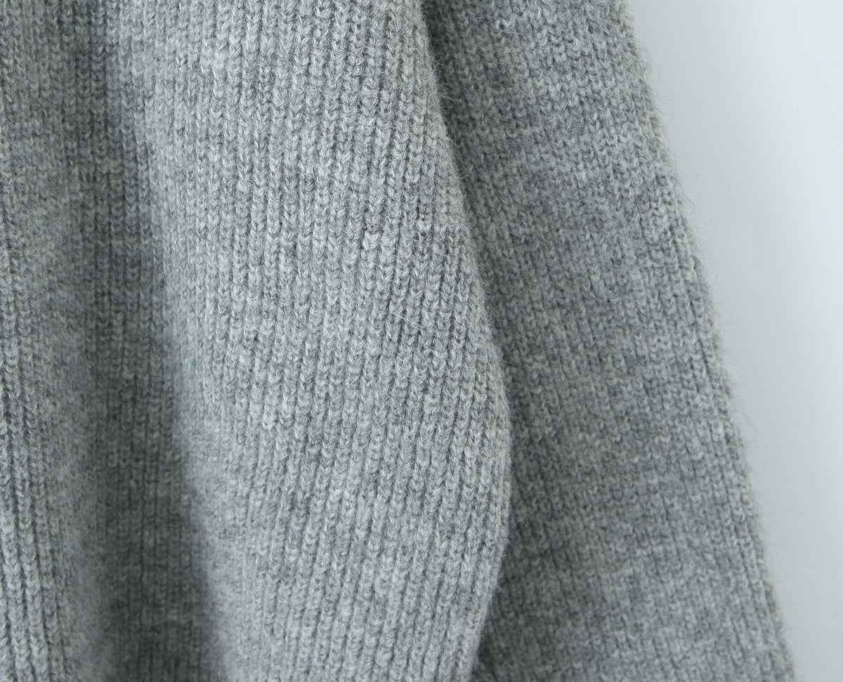 Women's Rope Collar Polo Pullover Sweater