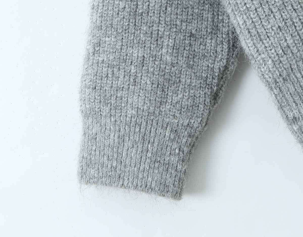 Women's Rope Collar Polo Pullover Sweater