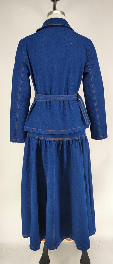 Women's Denim Skirt Set