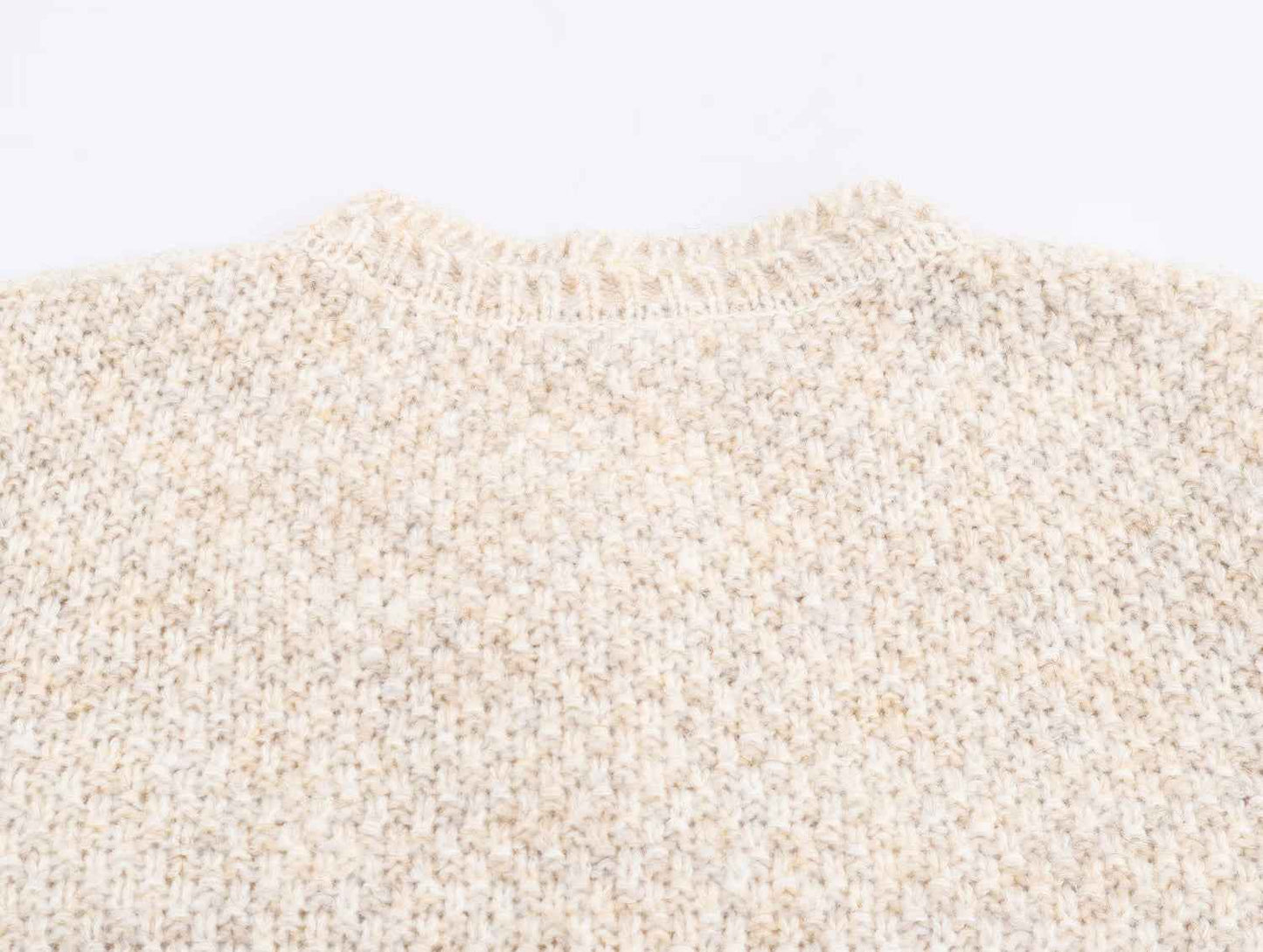 Special Yarn Blended Classic Button Long Sleeve Knitted Cardigan