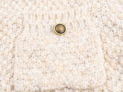 Special Yarn Blended Classic Button Long Sleeve Knitted Cardigan