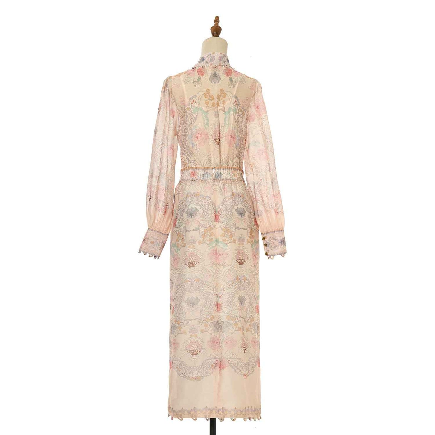 Women's Floral Patterned Blouse and Skirt Two Piece Sets
