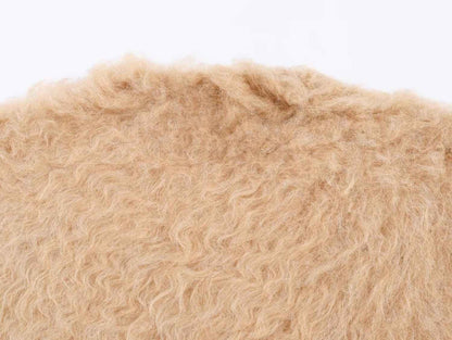 Casual Loose Single-Breasted Long Sleeve Knitwear Cardigan
