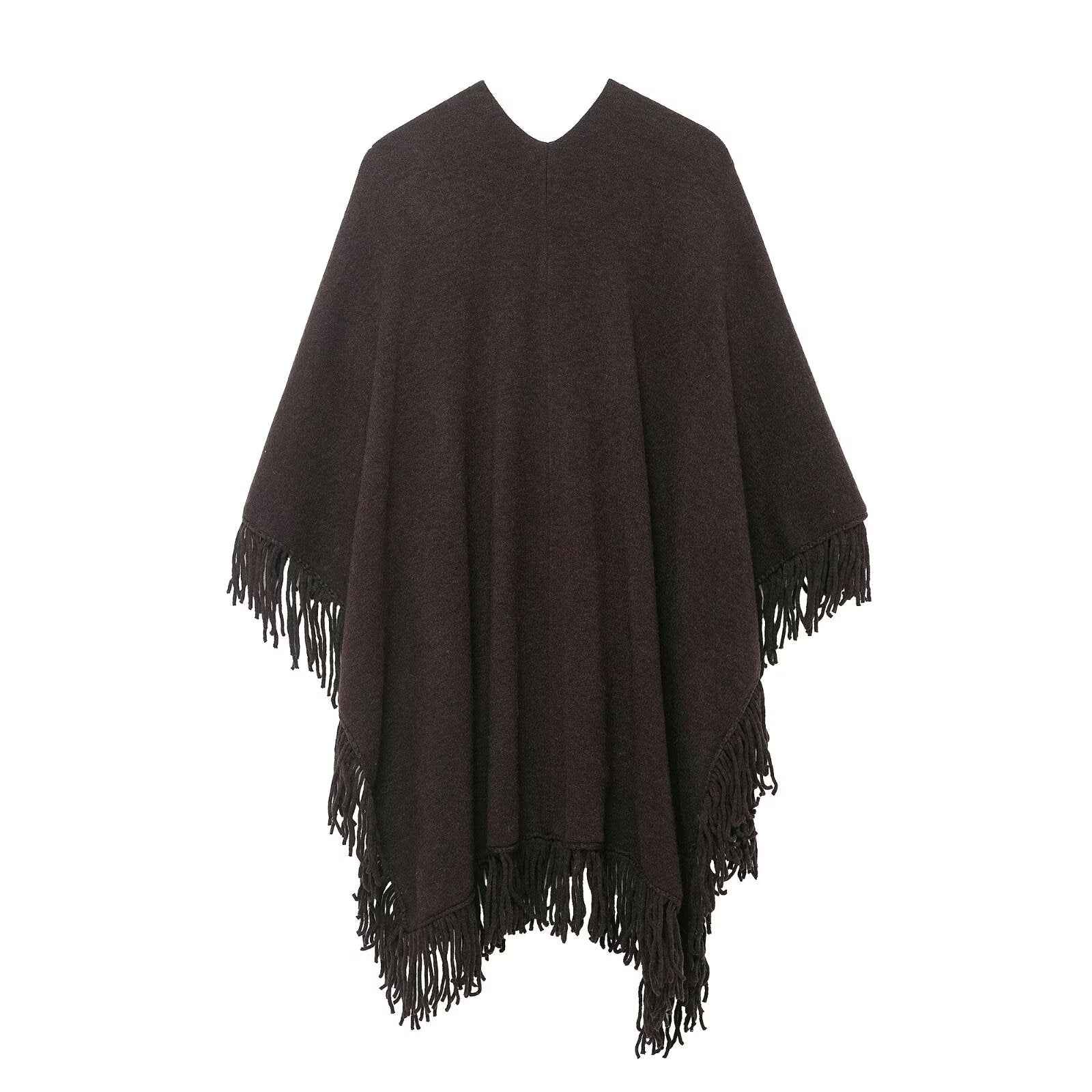 Winter Tassel Sweater Shawl