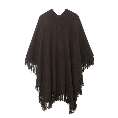 Winter Tassel Sweater Shawl