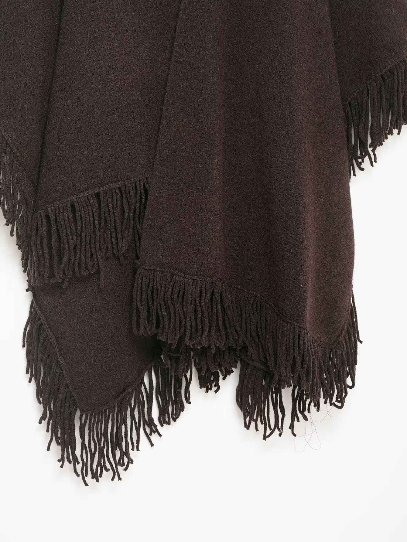 Winter Tassel Sweater Shawl