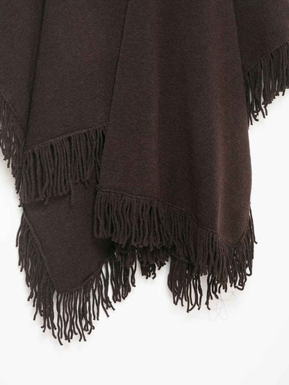 Winter Tassel Sweater Shawl