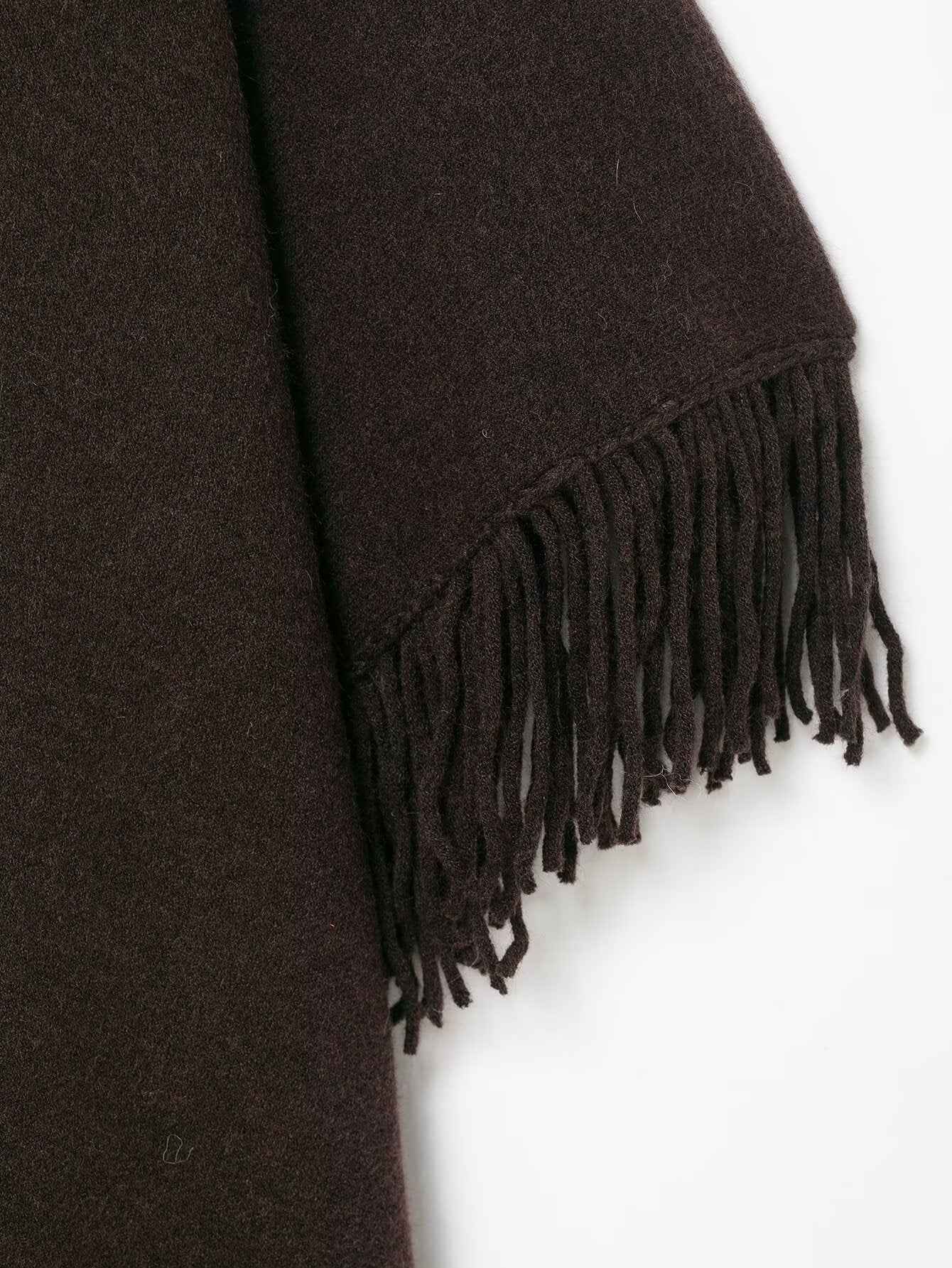 Winter Tassel Sweater Shawl