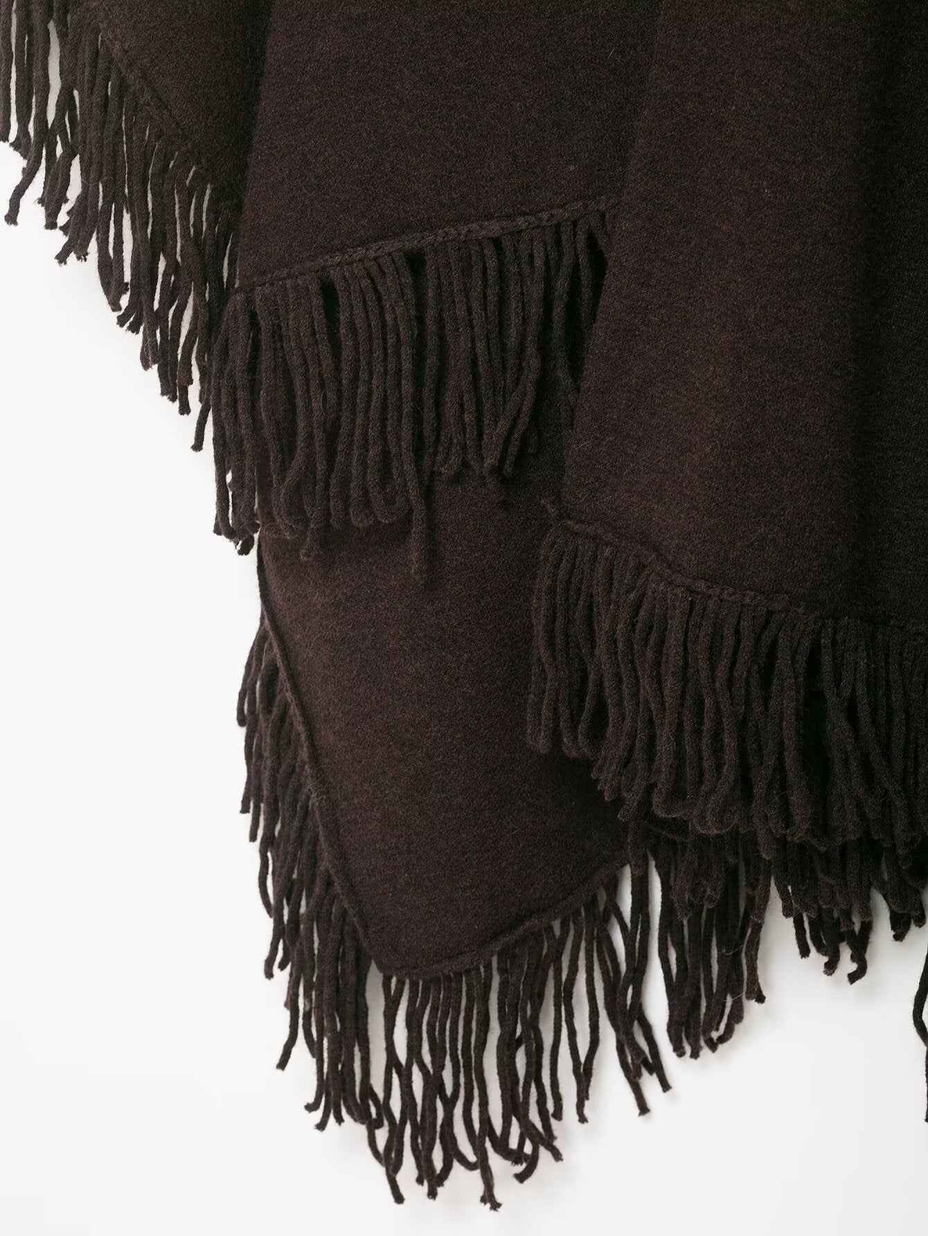 Winter Tassel Sweater Shawl