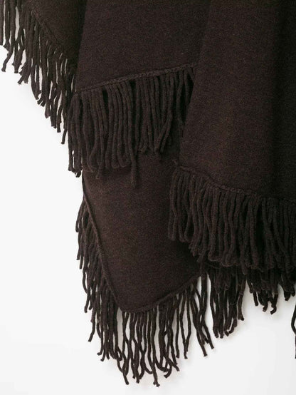 Winter Tassel Sweater Shawl
