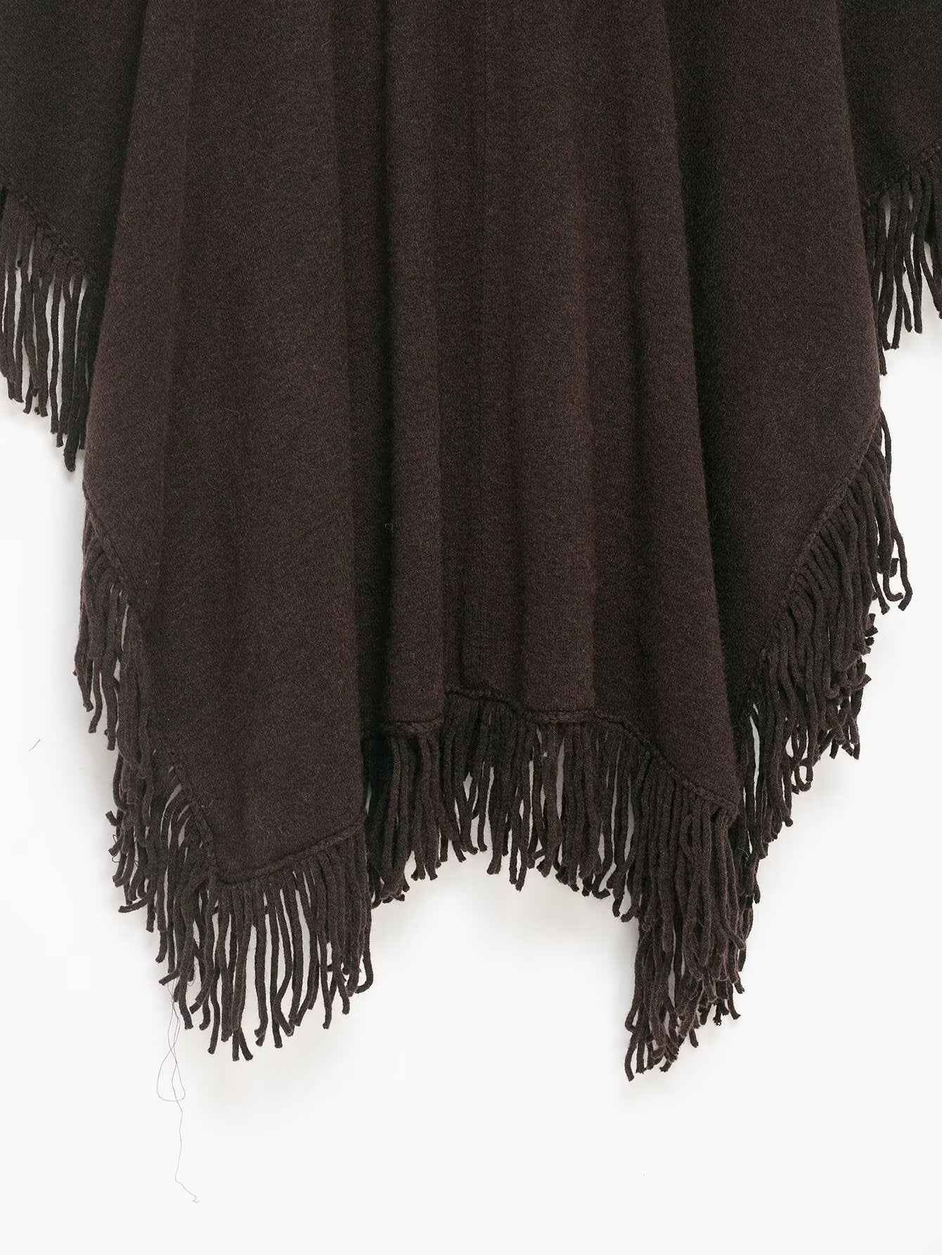 Winter Tassel Sweater Shawl