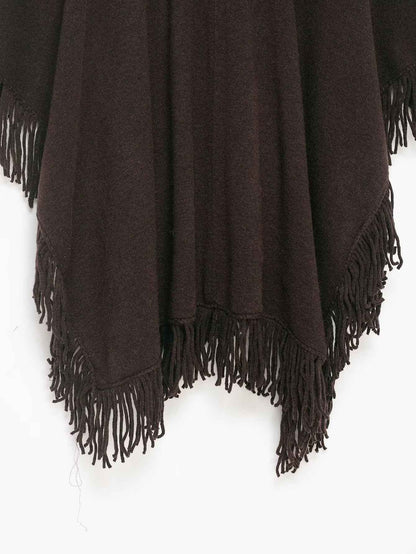 Winter Tassel Sweater Shawl