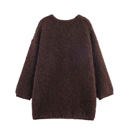 Spring Long Sleeve Cardigan Loose Knitted Sweater