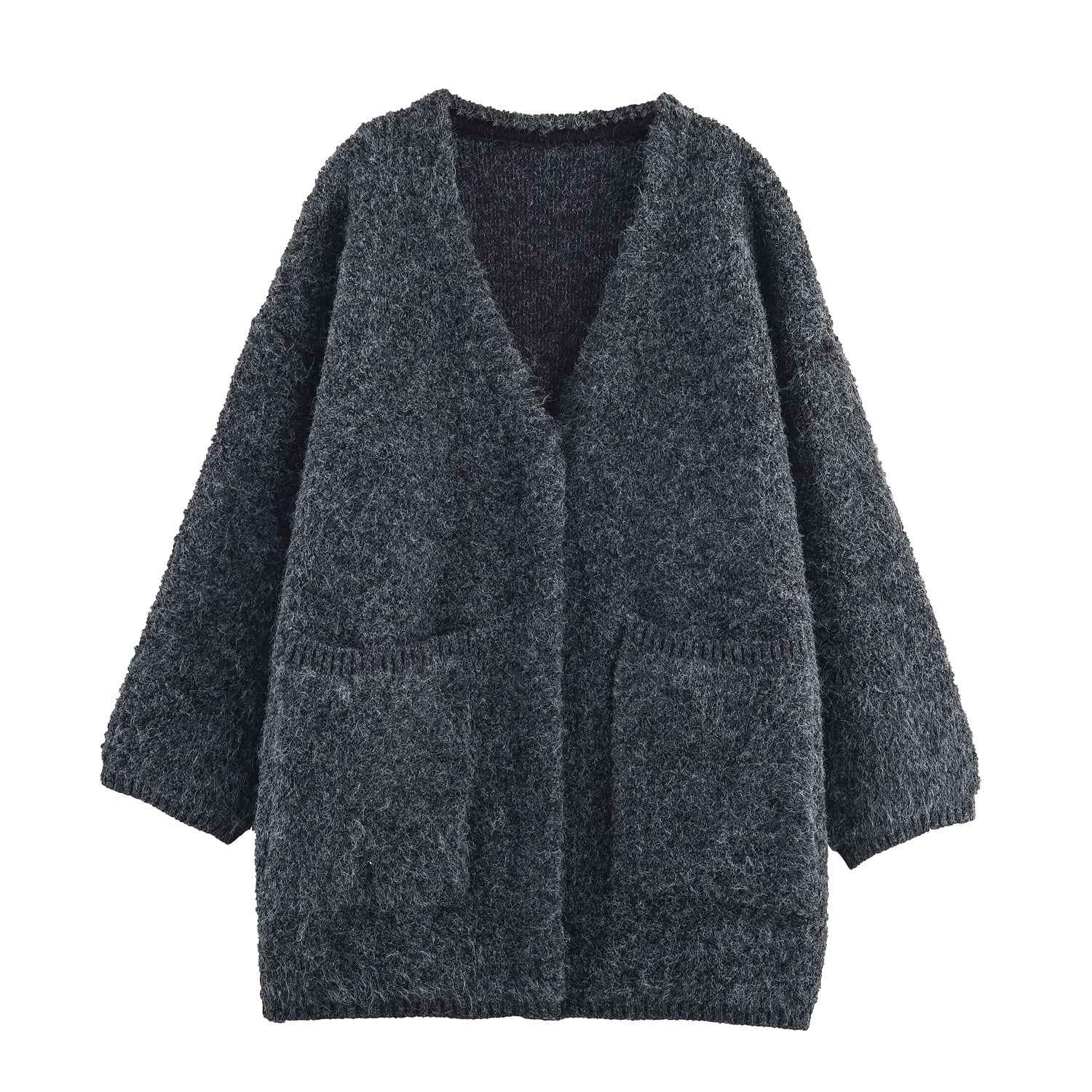 Spring Long Sleeve Cardigan Loose Knitted Sweater
