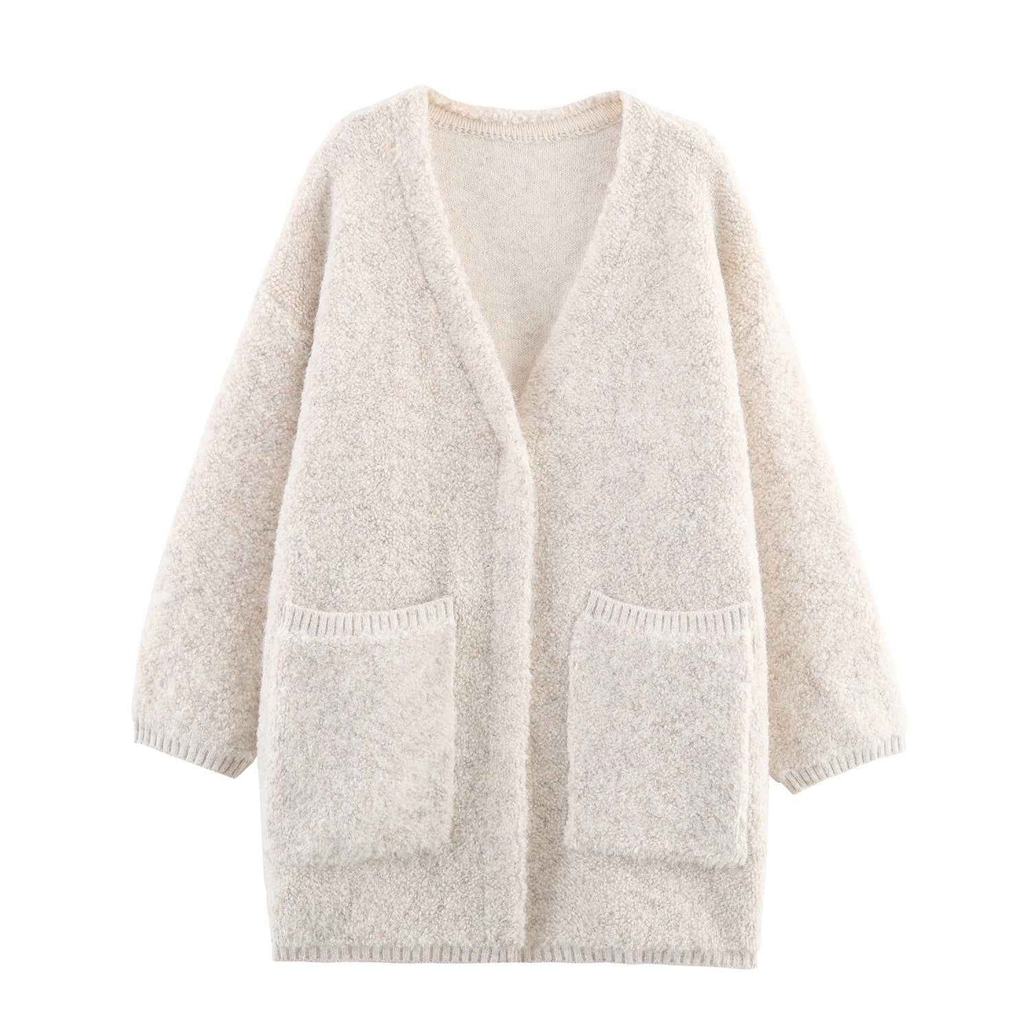 Spring Long Sleeve Cardigan Loose Knitted Sweater