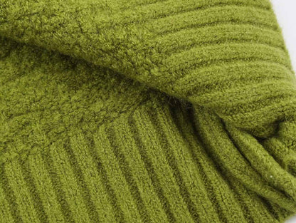 Women Clothing Square Collar Knitted Cardigan Sweater