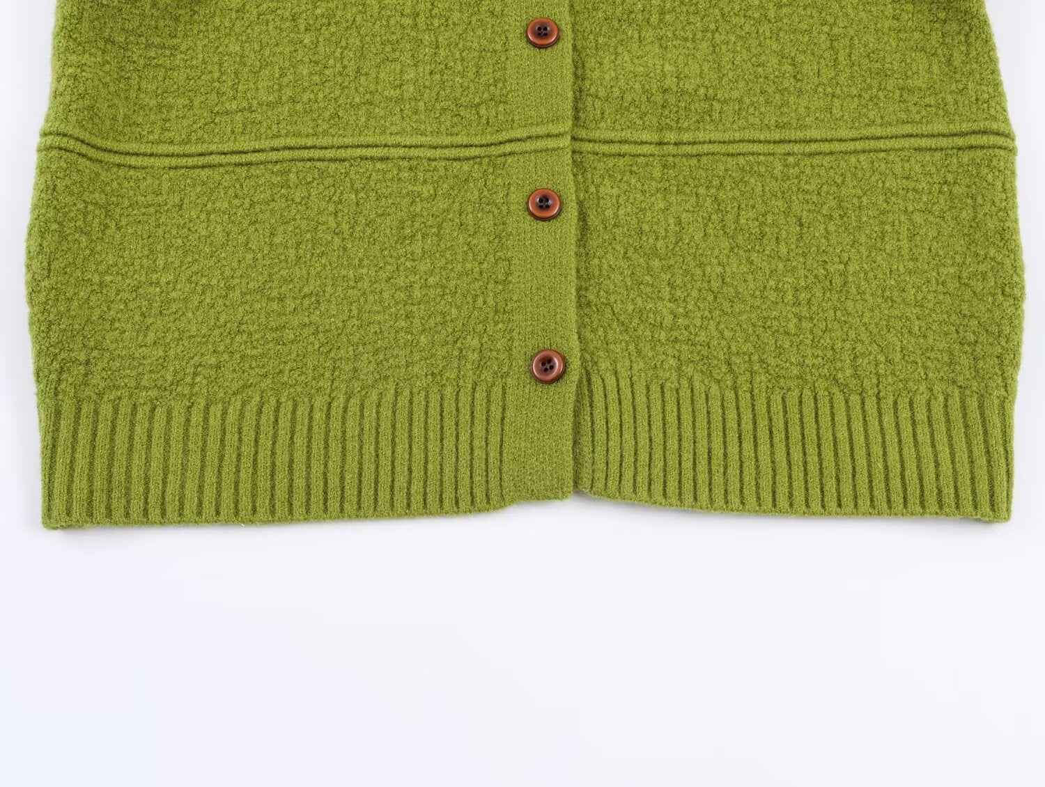 Women Clothing Square Collar Knitted Cardigan Sweater