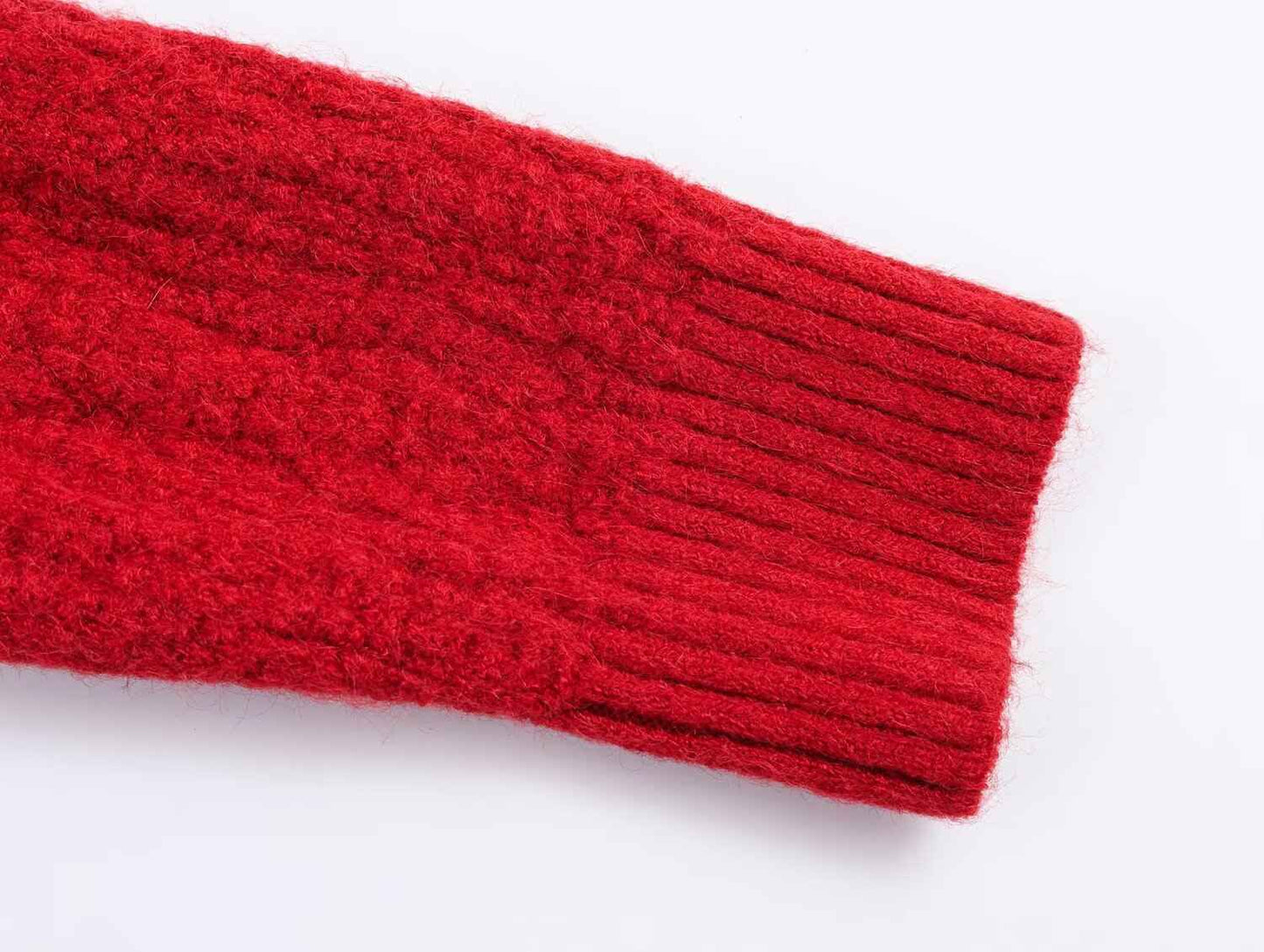 Women Clothing Square Collar Knitted Cardigan Sweater