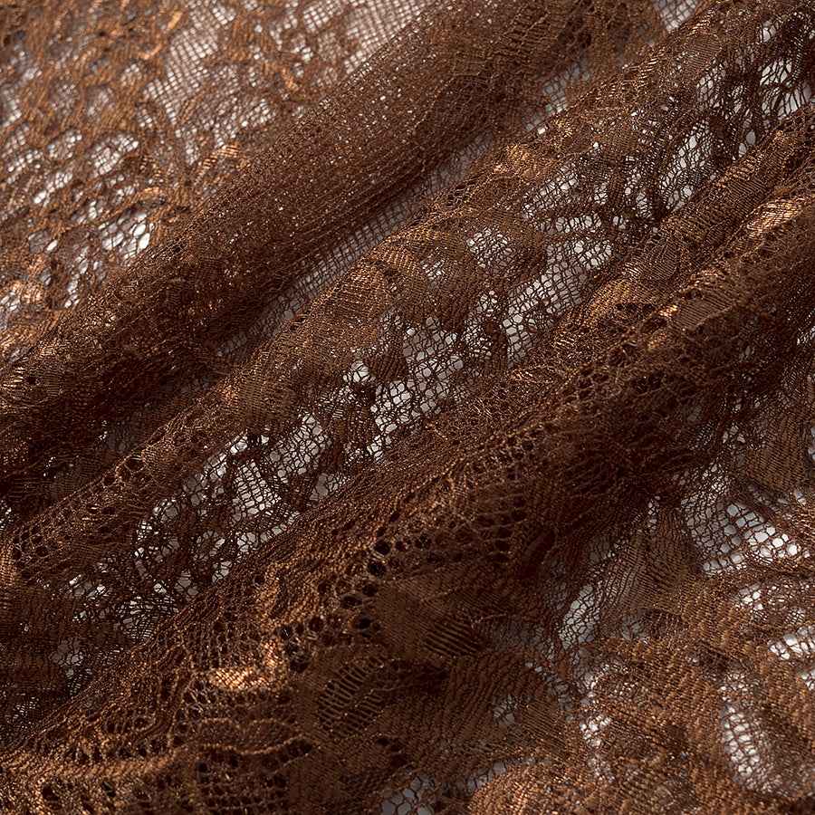 Lace Stitching Midi Skirt