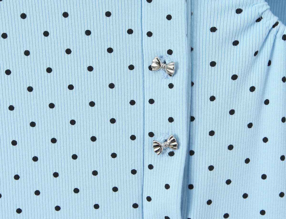 Lace Stitching Polka Dot Romper
