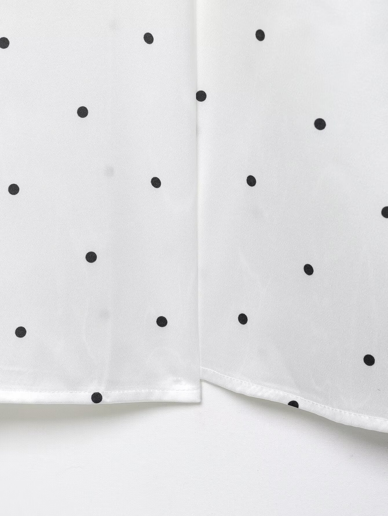 Polka Dot Satin Blouse