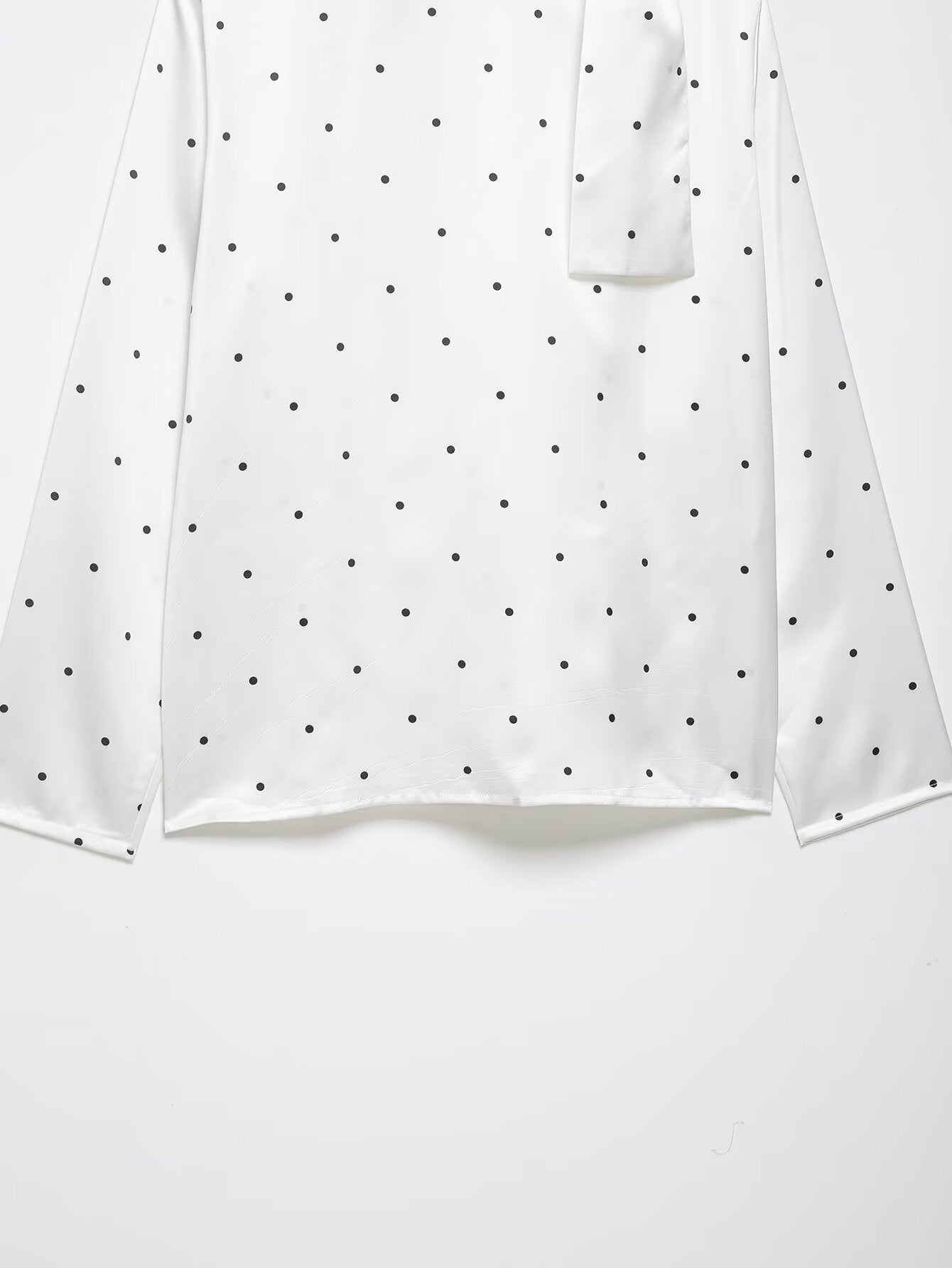 Polka Dot Satin Blouse