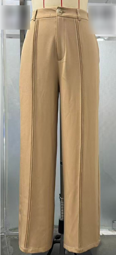 Solid Color Slim Fit Workwear Jeans for Women