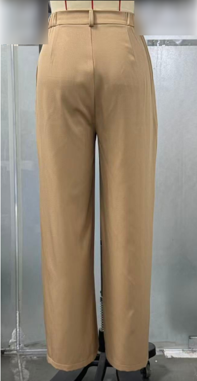 Solid Color Slim Fit Workwear Jeans for Women