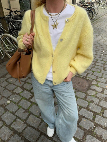 Long Sleeve Knitted Cardigan Sweater