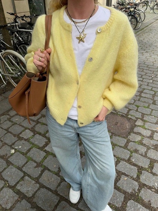 Long Sleeve Knitted Cardigan Sweater