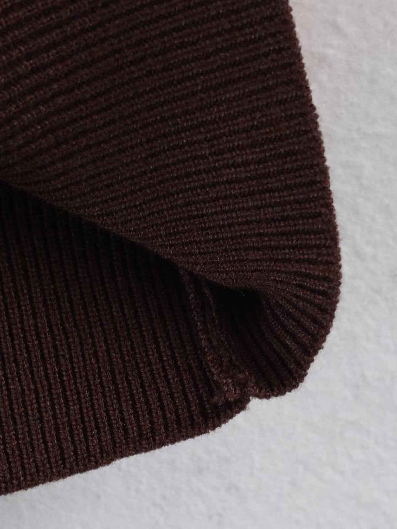 Street Contrast Color Knitted Sweater